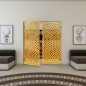 Pendeltür - Fineprint Modell 068 Gold auf Grauglas
