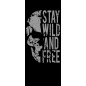 Pendeltür Wild and Free Gelasert Auf Grauglas Pendeltür Wild and Free Gelasert Auf Grauglas