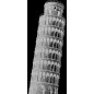 Pendeltür Pisa Gelasert Auf Grauglas