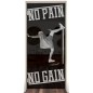 Pendeltür No pain No Gain Gelasert Auf Grauglas Pendeltür No pain No Gain Gelasert Auf Grauglas