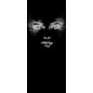 Lichtausschnitt Angel Eyes Gelasert Auf Klarglas Lichtausschnitt Angel Eyes Gelasert Auf Klarglas