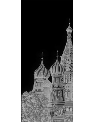 Lichtausschnitt Moskau Gelasert Auf Klarglas