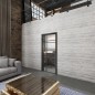 Ganzglastür Loft Schwarzlack 19 Auf Klarglas