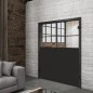 Ganzglastür Loft Schwarzlack 22 Auf Klarglas