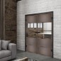 Ganzglastür Loft Rosteisen Genietet 25 Auf Klarglas