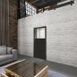 Ganzglastür Loft Schwarzlack 25 Auf Klarglas