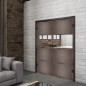 Ganzglastür Loft Rosteisen Genietet 26 Auf Klarglas