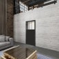 Ganzglastür Loft Schwarzlack 29 Auf Klarglas
