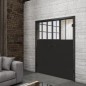 Ganzglastür Loft Schwarzlack 29 Auf Klarglas
