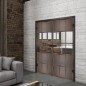 Ganzglastür Loft Rosteisen Genietet 31 Auf Klarglas