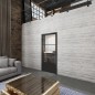Ganzglastür Loft Schwarzlack 32 Auf Klarglas