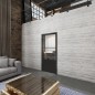 Ganzglastür Loft Schwarzlack 33 Auf Klarglas