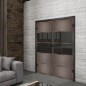 Ganzglastür Loft Rosteisen Genietet 25 Auf Grauglas