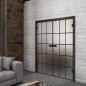 Ganzglastür Loft Schwarzlack 09 Blickdicht