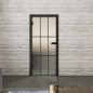 Ganzglastür Loft Schwarzlack 11 Blickdicht