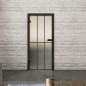Ganzglastür Loft Schwarzlack 12 Blickdicht