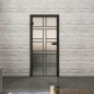 Ganzglastür Loft Schwarzlack 13 Blickdicht