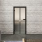Ganzglastür Loft Schwarzlack 15 Blickdicht