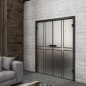 Ganzglastür Loft Schwarzlack 15 Blickdicht