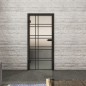 Ganzglastür Loft Schwarzlack 19 Blickdicht