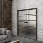 Ganzglastür Loft Schwarzlack 19 Blickdicht