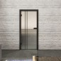 Ganzglastür Loft Schwarzlack 21 Blickdicht