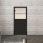 Ganzglastür Loft Schwarzlack 22 Blickdicht