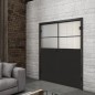 Ganzglastür Loft Schwarzlack 22 Blickdicht