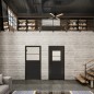 Ganzglastür Loft Schwarzlack 22 Blickdicht