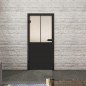 Ganzglastür Loft Schwarzlack 26 Blickdicht