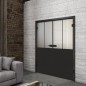 Ganzglastür Loft Schwarzlack 26 Blickdicht