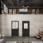 Ganzglastür Loft Schwarzlack 26 Blickdicht