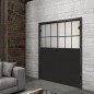 Ganzglastür Loft Schwarzlack 27 Blickdicht