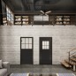 Ganzglastür Loft Schwarzlack 27 Blickdicht