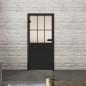 Ganzglastür Loft Schwarzlack 28 Blickdicht
