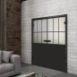 Ganzglastür Loft Schwarzlack 28 Blickdicht