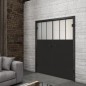 Ganzglastür Loft Schwarzlack 29 Blickdicht