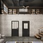 Ganzglastür Loft Schwarzlack 30 Blickdicht