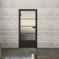 Ganzglastür Loft Schwarzlack 31 Blickdicht