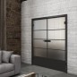 Ganzglastür Loft Schwarzlack 31 Blickdicht
