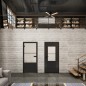 Ganzglastür Loft Schwarzlack 33 Blickdicht