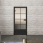 Ganzglastür Loft Schwarzlack 34 Blickdicht
