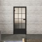 Ganzglastür Loft Schwarzlack 37 Blickdicht