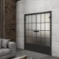 Ganzglastür Loft Schwarzlack 37 Blickdicht
