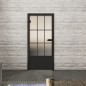 Ganzglastür Loft Schwarzlack 38 Blickdicht