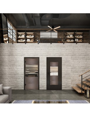 Lichtausschnitt Loft Rosteisen Genietet 25 Auf Klarglas