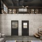 Lichtausschnitt Loft Schwarzlack 24 Auf Klarglas