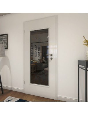 Lichtausschnitt Loft Schwarzlack 05 Auf Grauglas