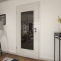 Lichtausschnitt Loft Schwarzeisen Genietet 06 Auf Grauglas