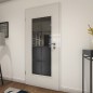 Lichtausschnitt Loft Schwarzeisen Genietet 18 Auf Grauglas